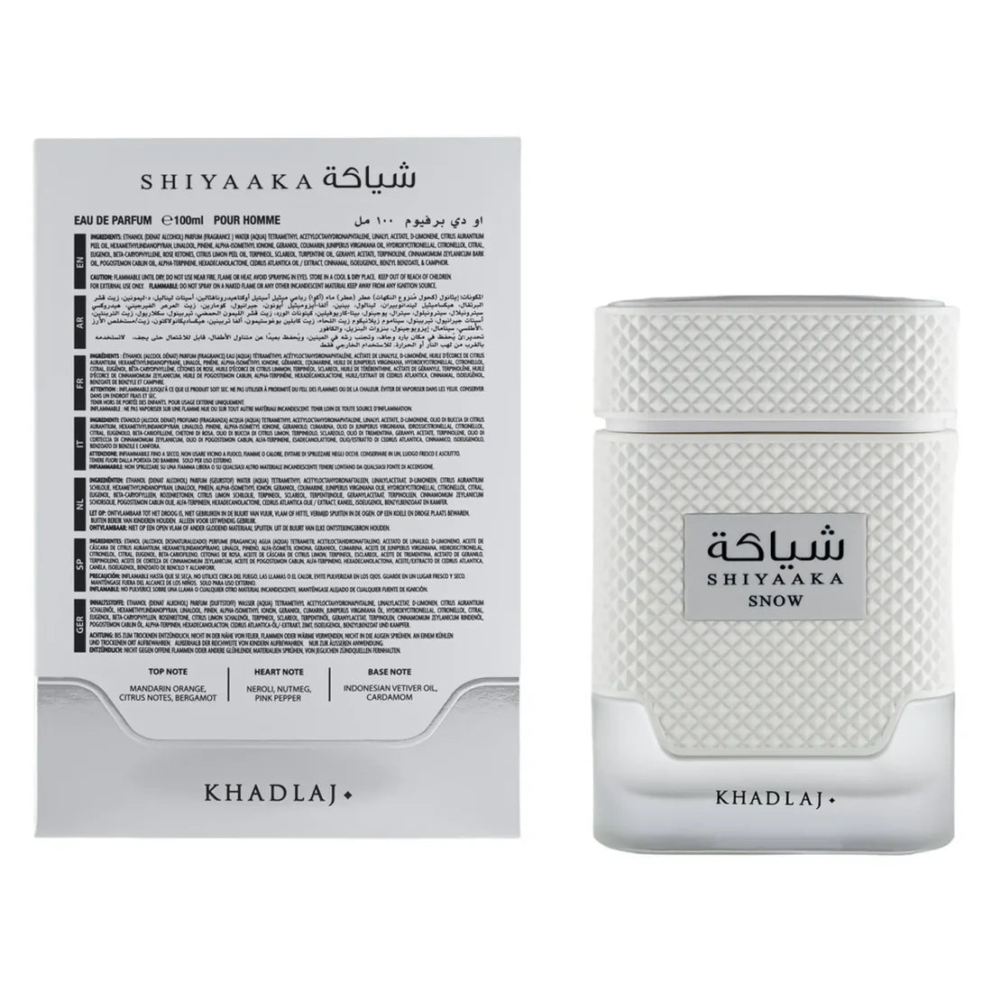Shiyaaka Snow Perfume 100ml EDP Khadlaj