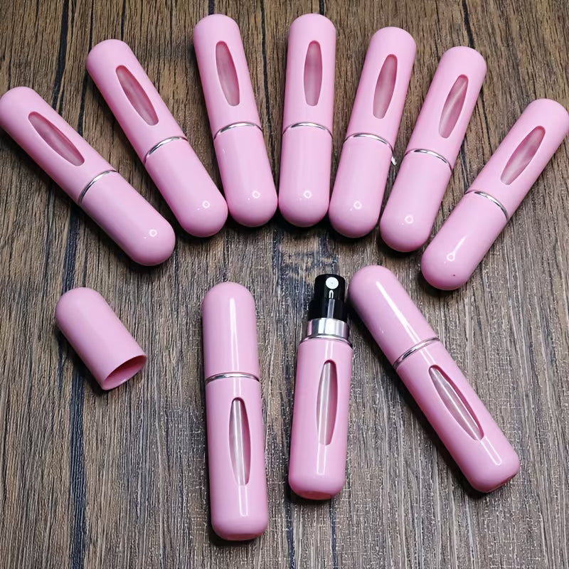 Rosa 5ml Mini påfyllbar parfymeflaske - Parfyme Paradiset