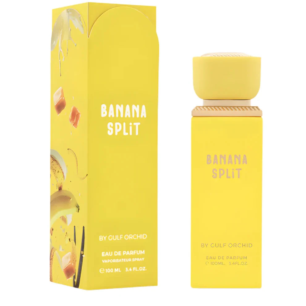 Esken og parfymeflasken til Gulf Orchid Banana Split Parfyme