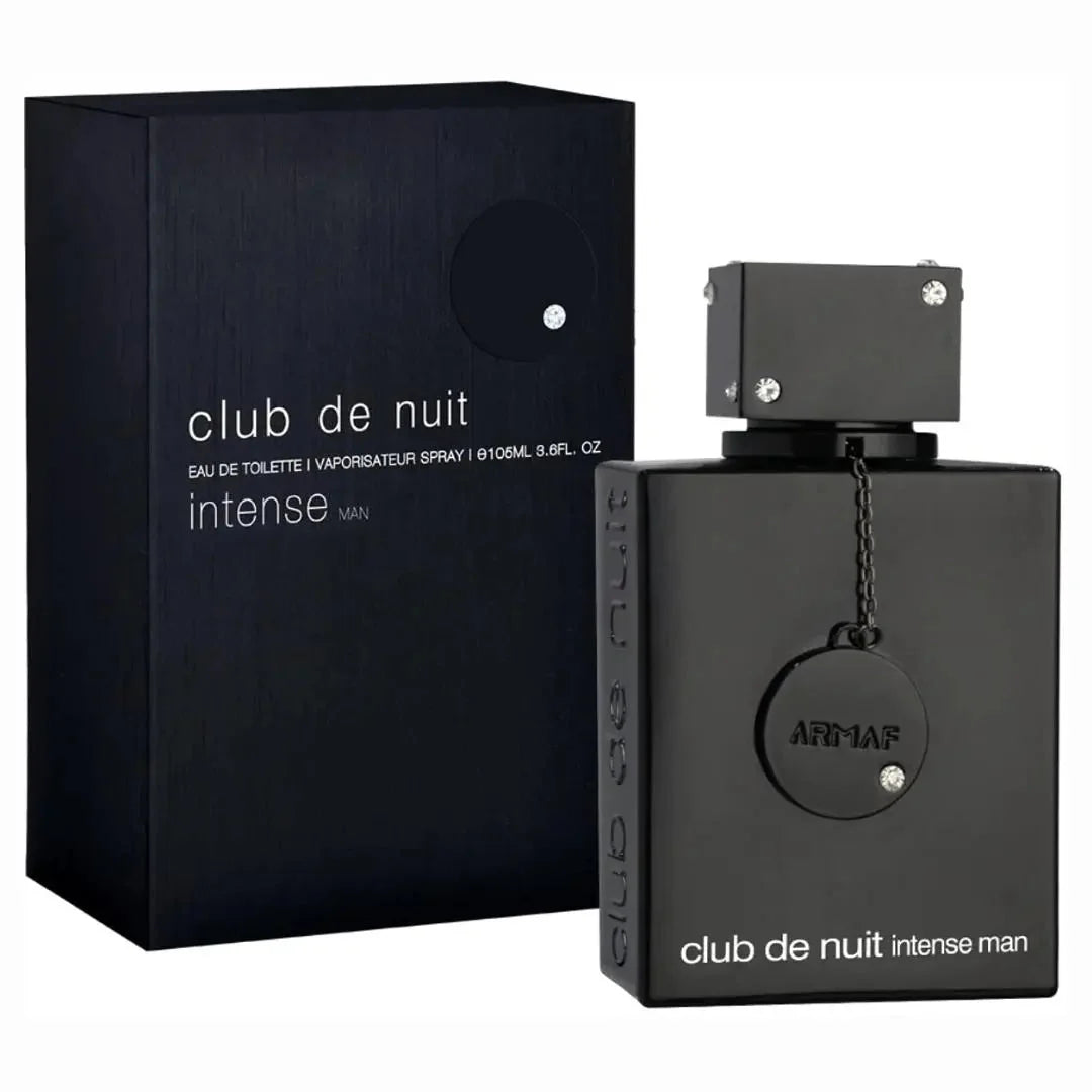 Esken og Parfymeflasken til Armaf Club De Nuit Intense Man parfyme