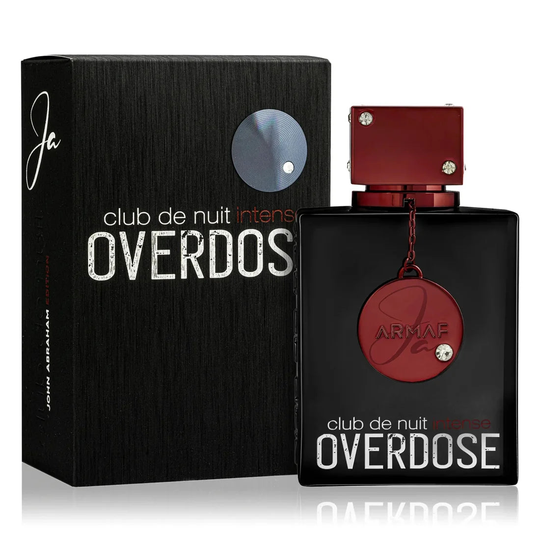 Esken og parfymeflasken til Armaf Club De Nuit Intense Overdose 100ml Parfyme