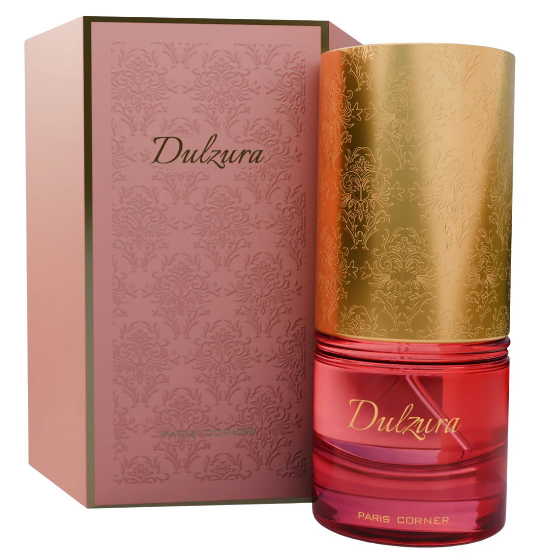 Bilde av parfymeflasken og esken av Dulzura Perfume 100ml EDP by Paris Corner 