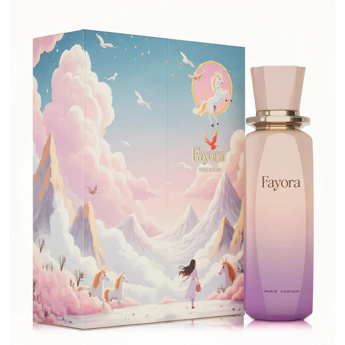 Bilde av esken og parfymeflasken til Fayora Perfume 100ml EDP Paris Corner
