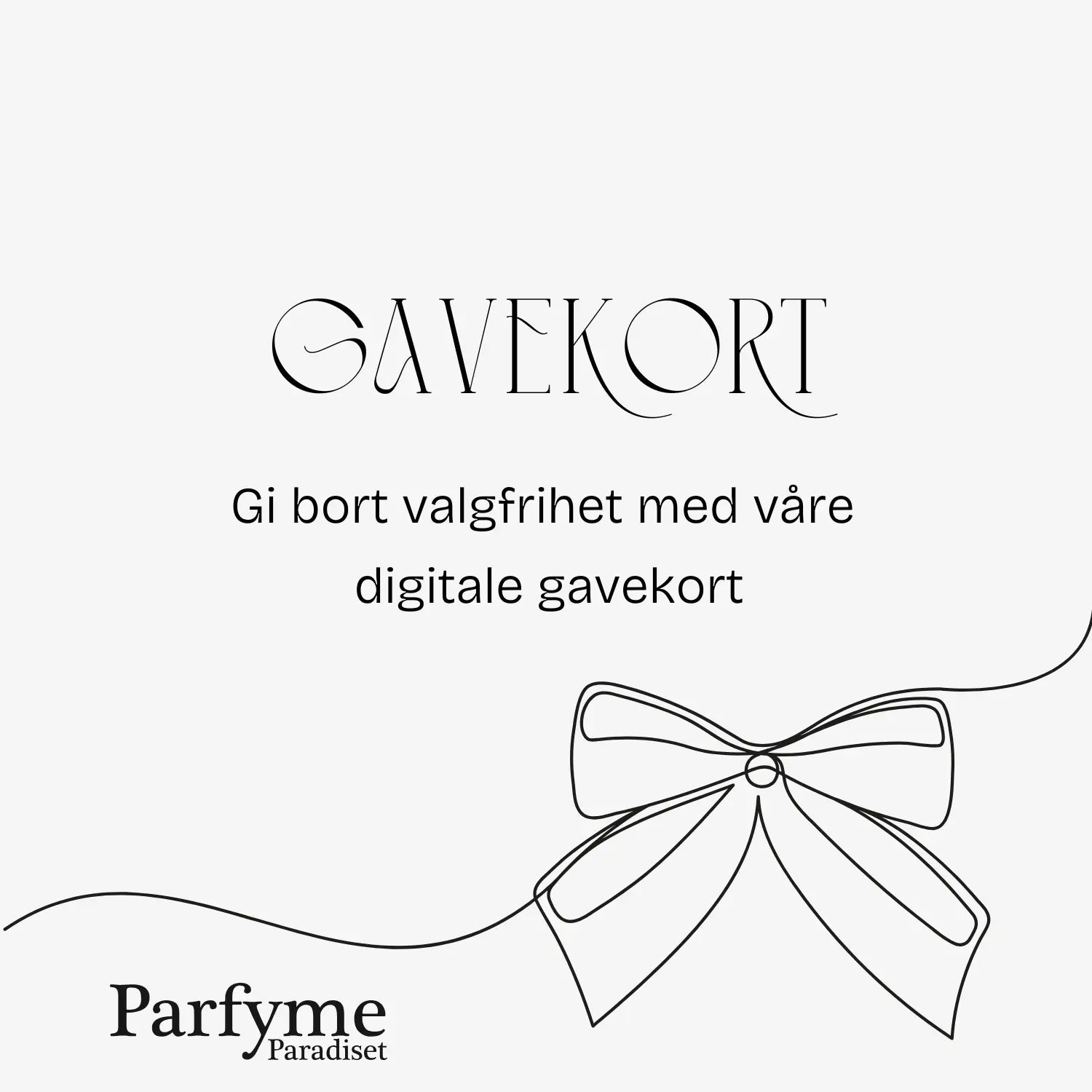 Gavekort - ParfymeParadiset 