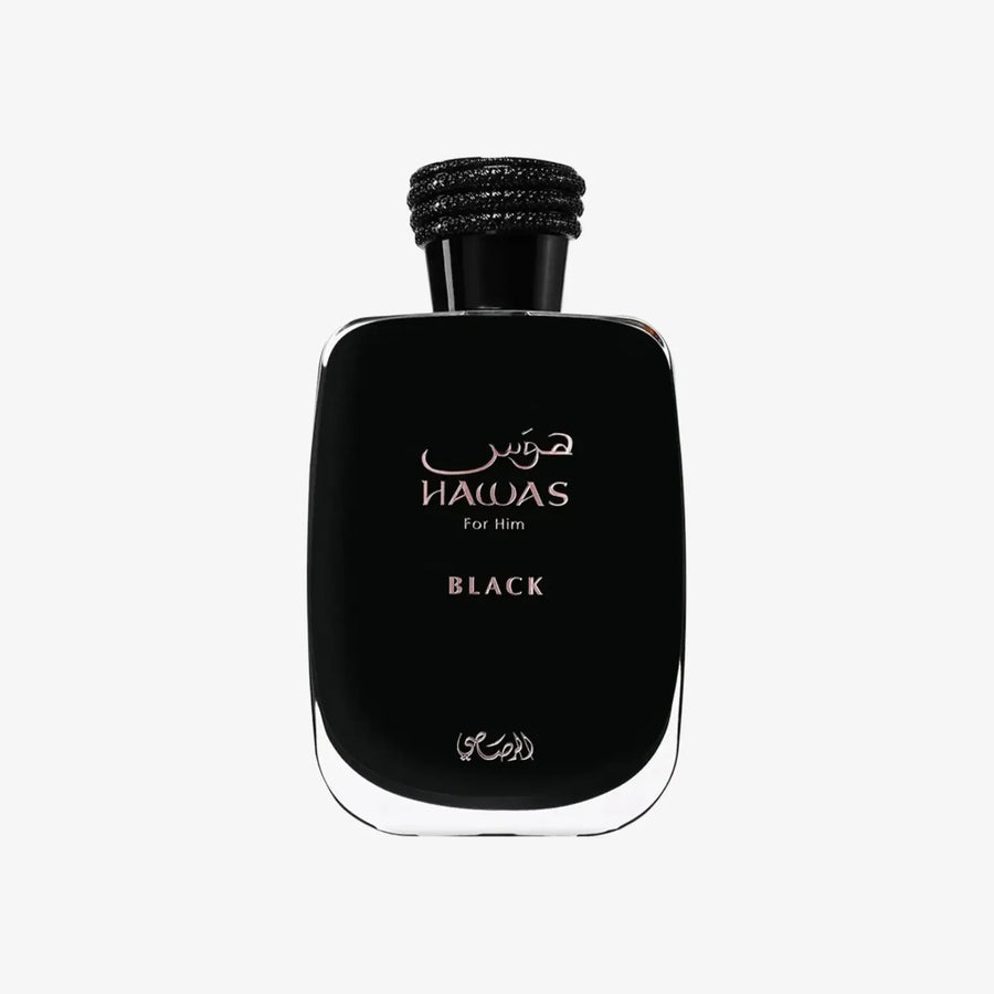 Parfymeflasken til Hawas Black For Him Perfume 100ml EDP Rasasi