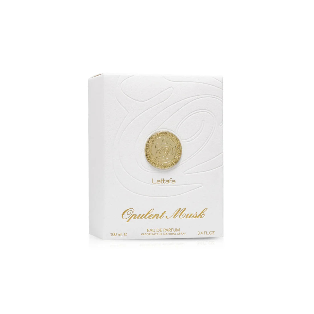 Bilde av esken til Opulent Musk Perfume 100ml EDP By Lattafa