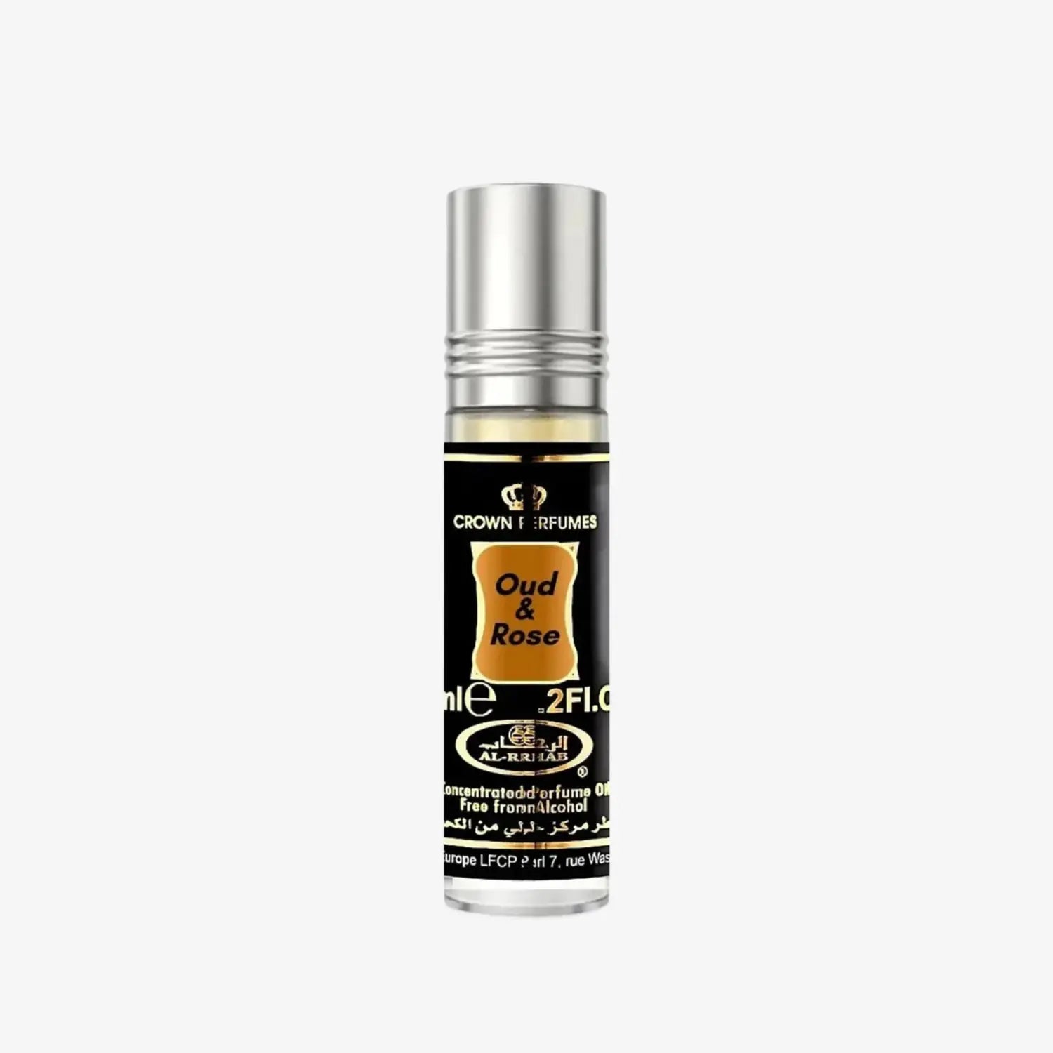 Bilde av flasken til Oud & Rose Perfume Oil 6ml Al Rehab