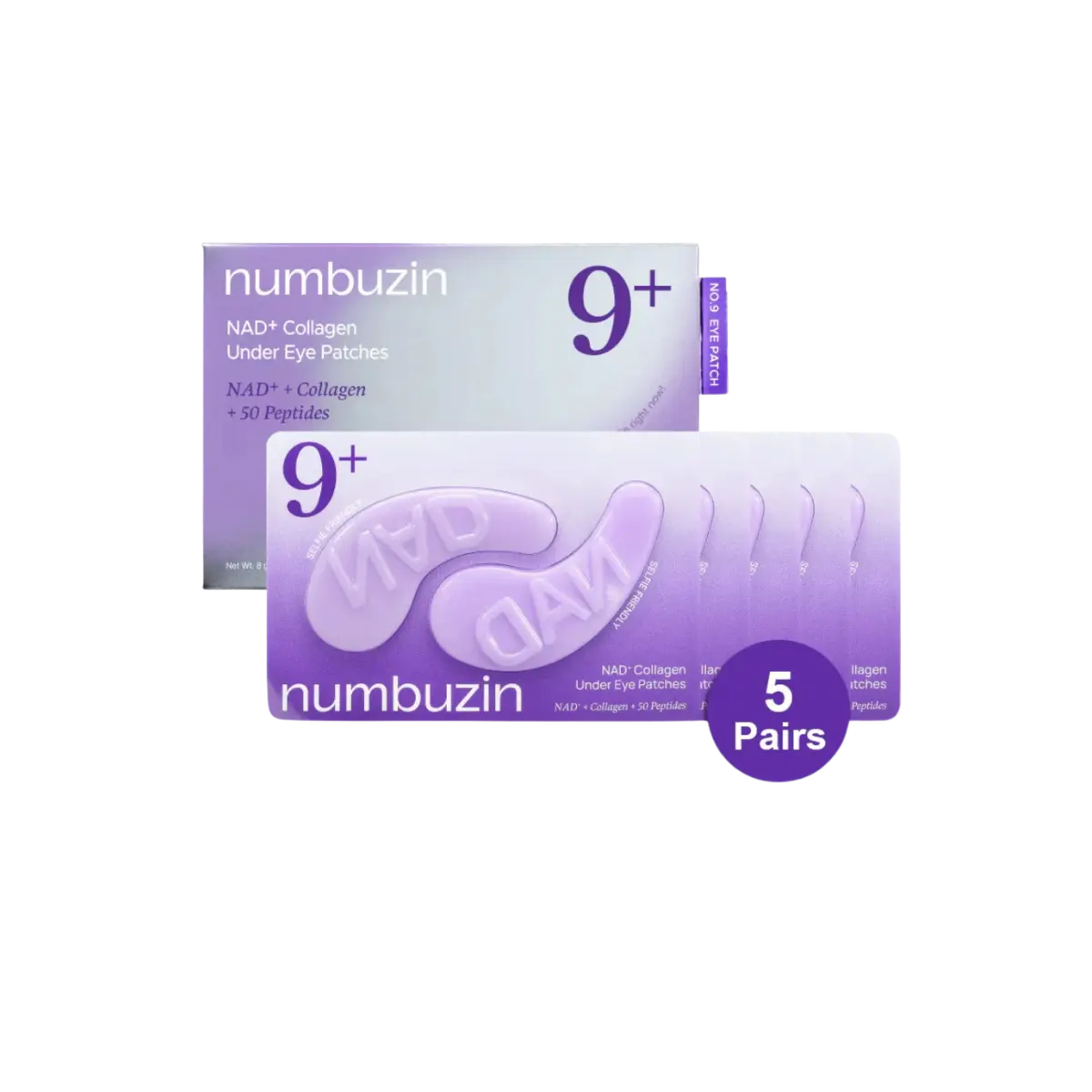 Parfyme Paradiset AS - Numbuzin – No.9 NAD+ Eye Patches, 5 pairs