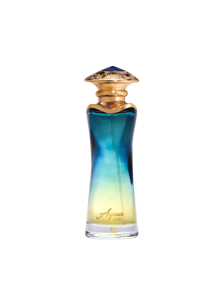Parfymeflasken til AHMED AL MAGHRIBI Aqua Oud parfyme