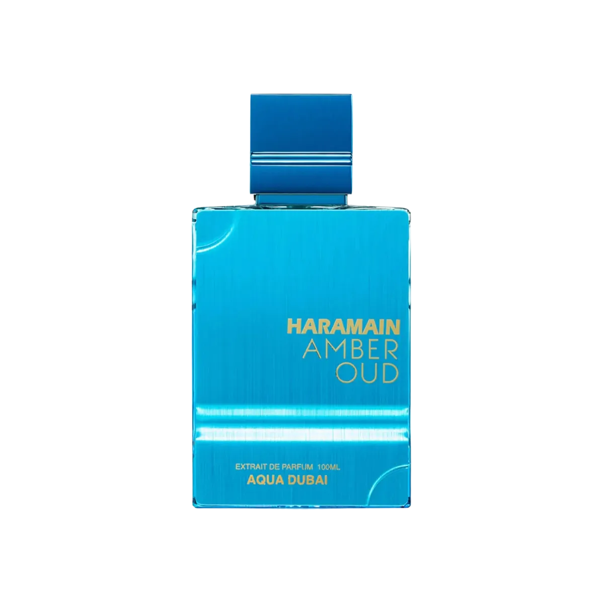 Parfymeflasken til AL HARAMAIN Amber Oud Aqua Dubai parfyme