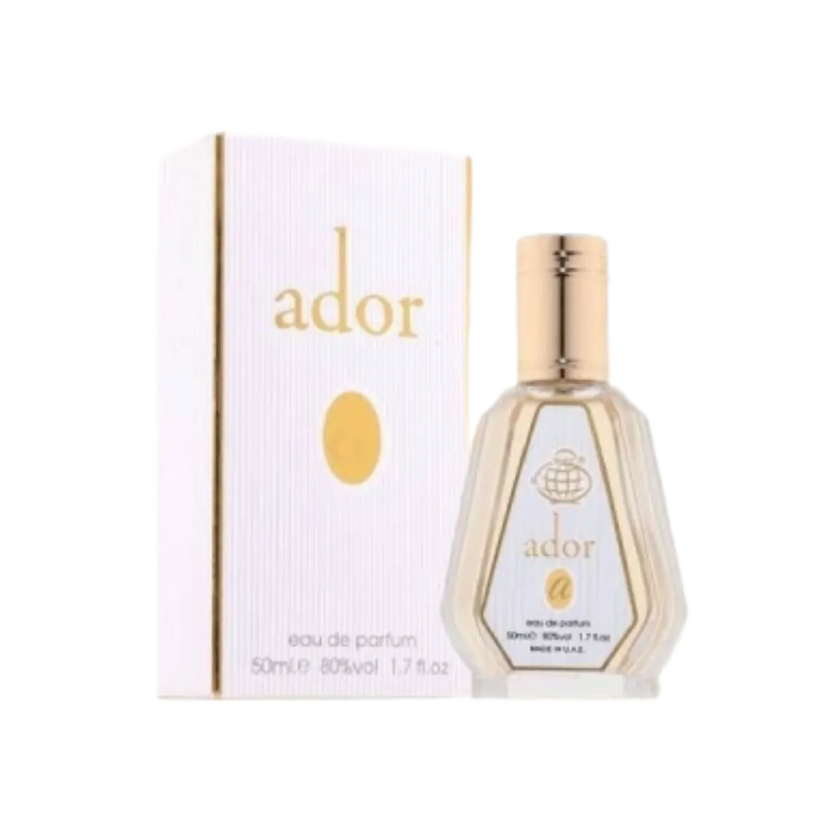Parfymeflasken til Fragrance World Ador 50ml Parfyme