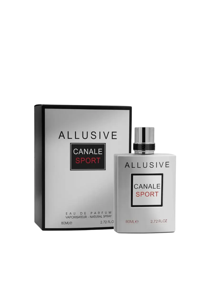 Parfymeflasken til Fragrance World Allusive Canale Sport Parfyme