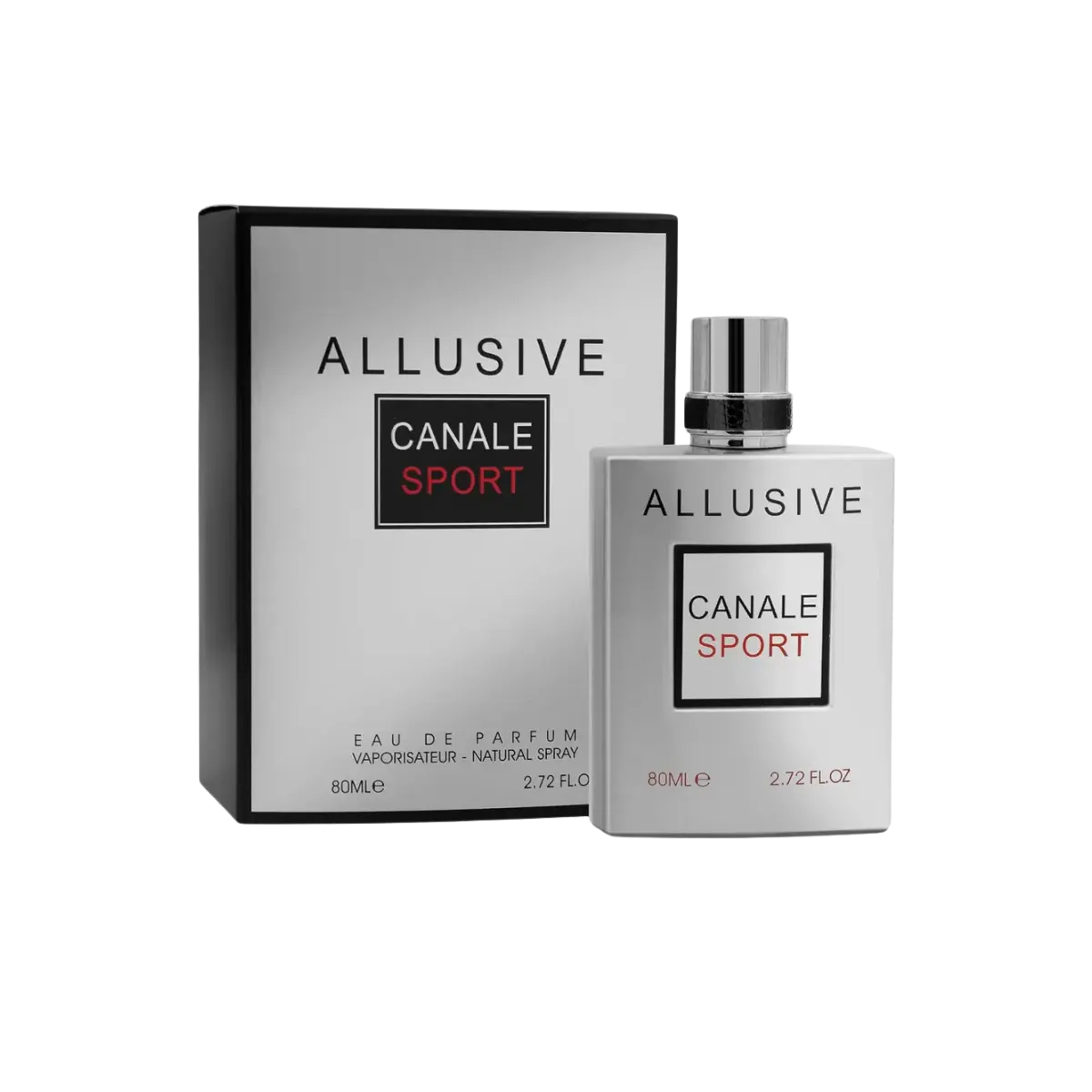 Esken opg parfymeflasken til Fragrance World Allusive Canale Sport Parfyme