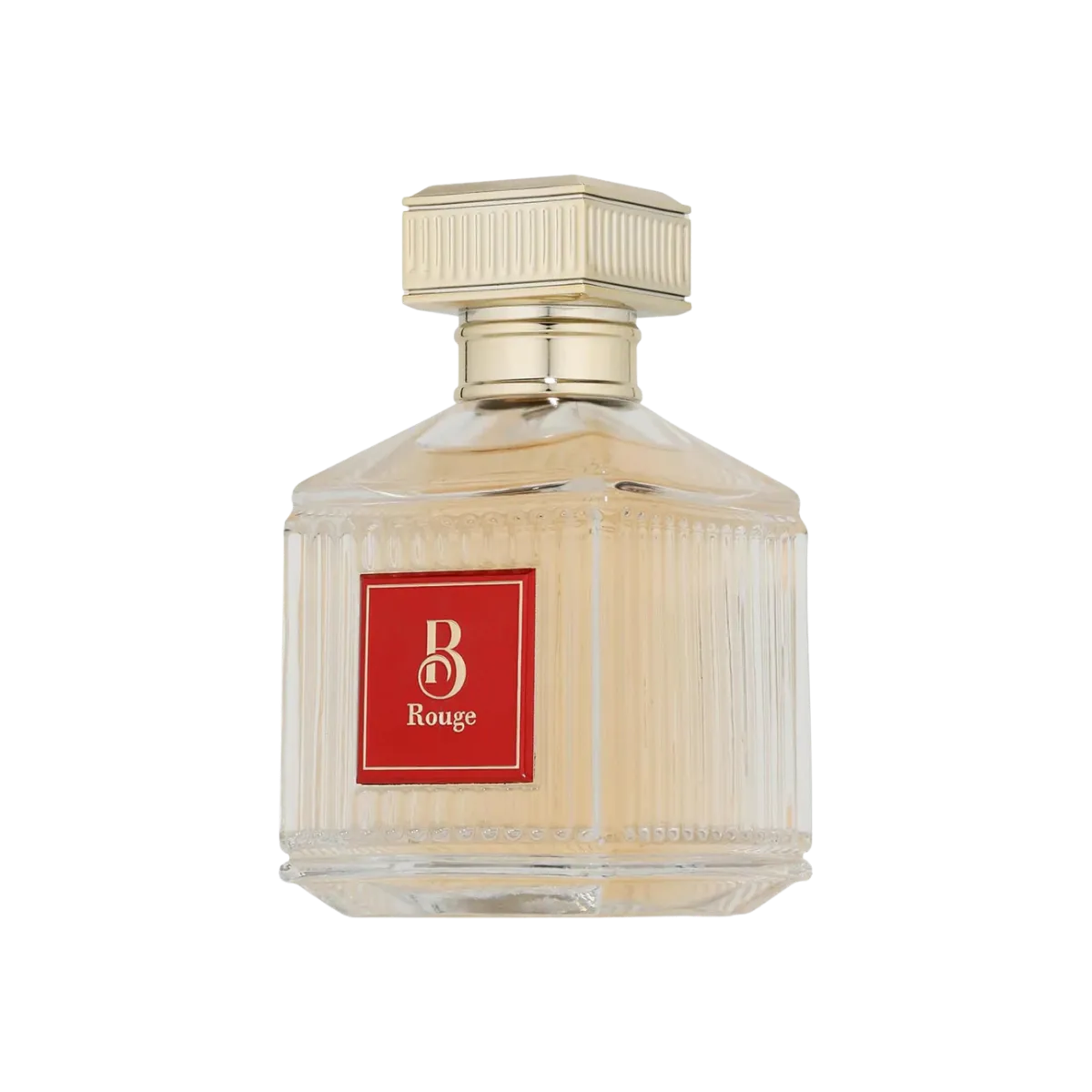 Parfymeflasken til Fragrance World B Rouge Parfyme