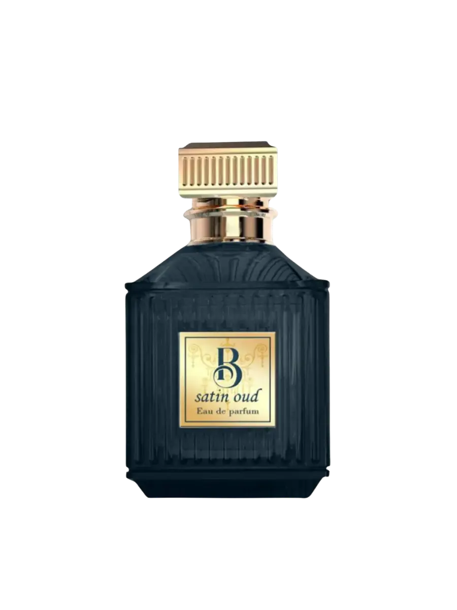 Parfymeflasken til Fragrance World B Satin Oud Parfyme