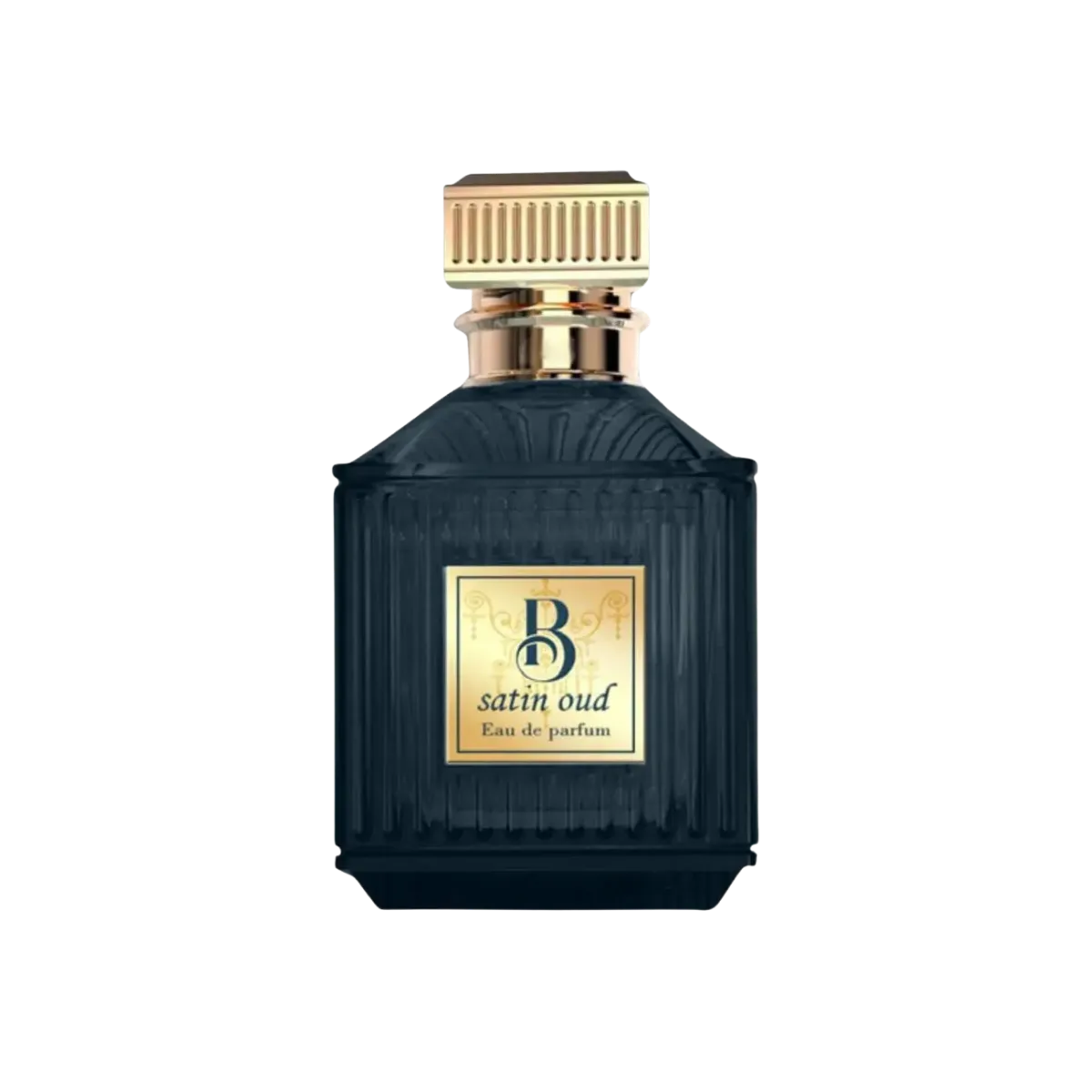 Parfymeflasken til Fragrance World B Satin Oud Parfyme