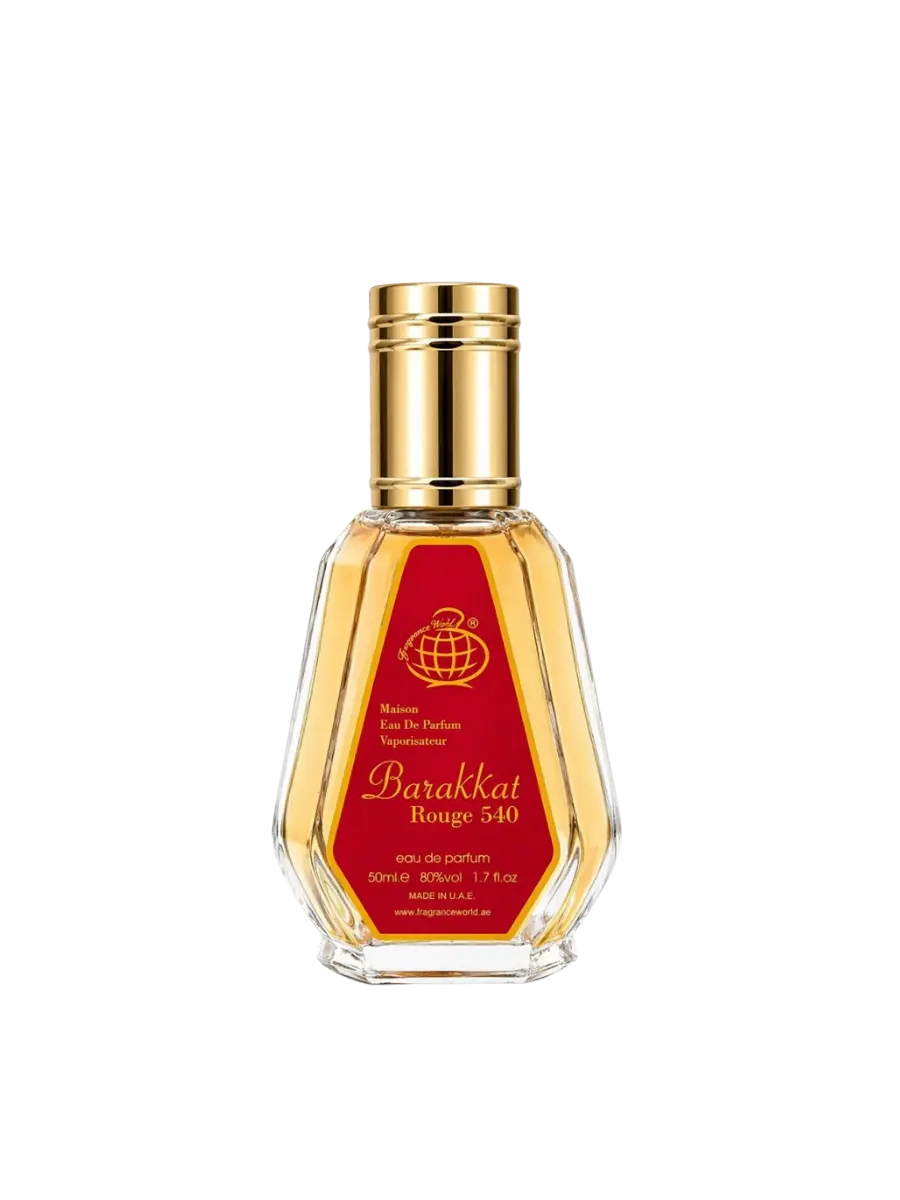 Parfymeflasken til Fragrance World Baccarat Rouge 540 50ml Parfyme
