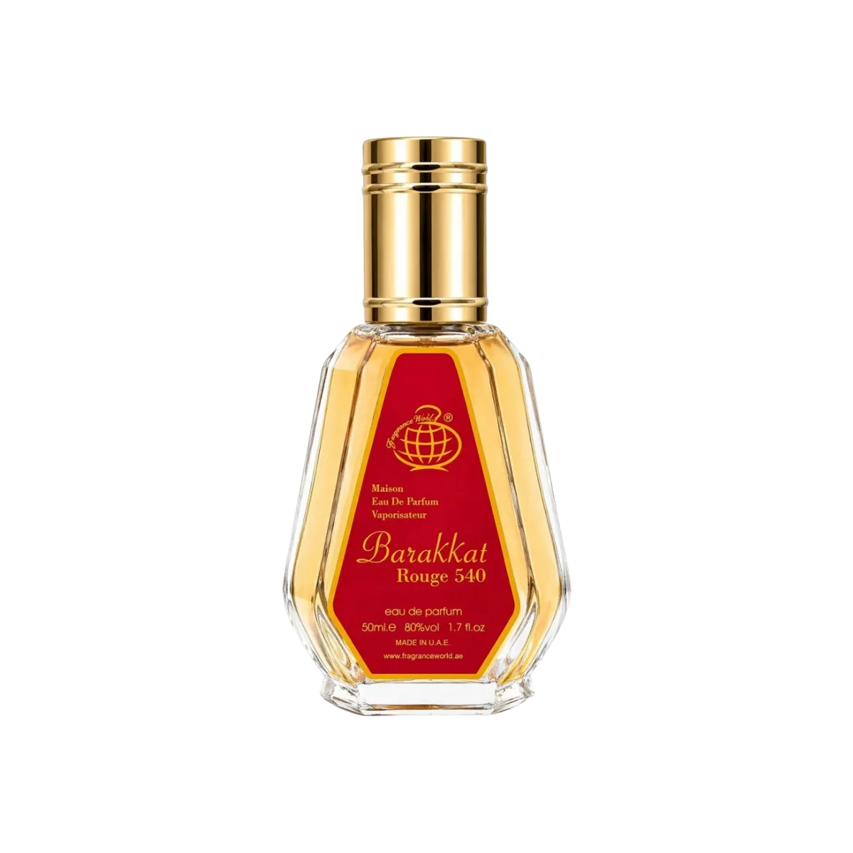 Parfymeflasken til Fragrance World Baccarat Rouge 540 50ml Parfyme