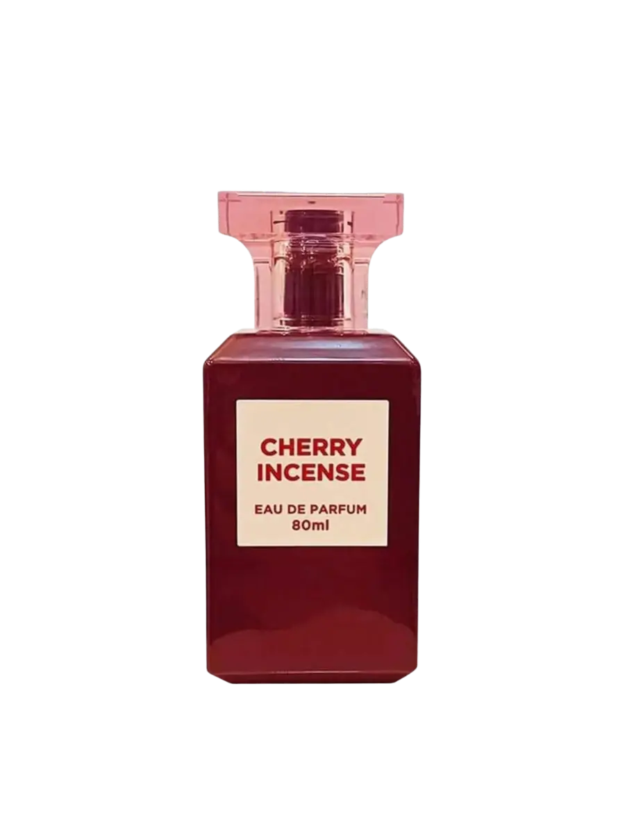 Parfymeflasken til Fragrance World Cherry Incense Parfyme