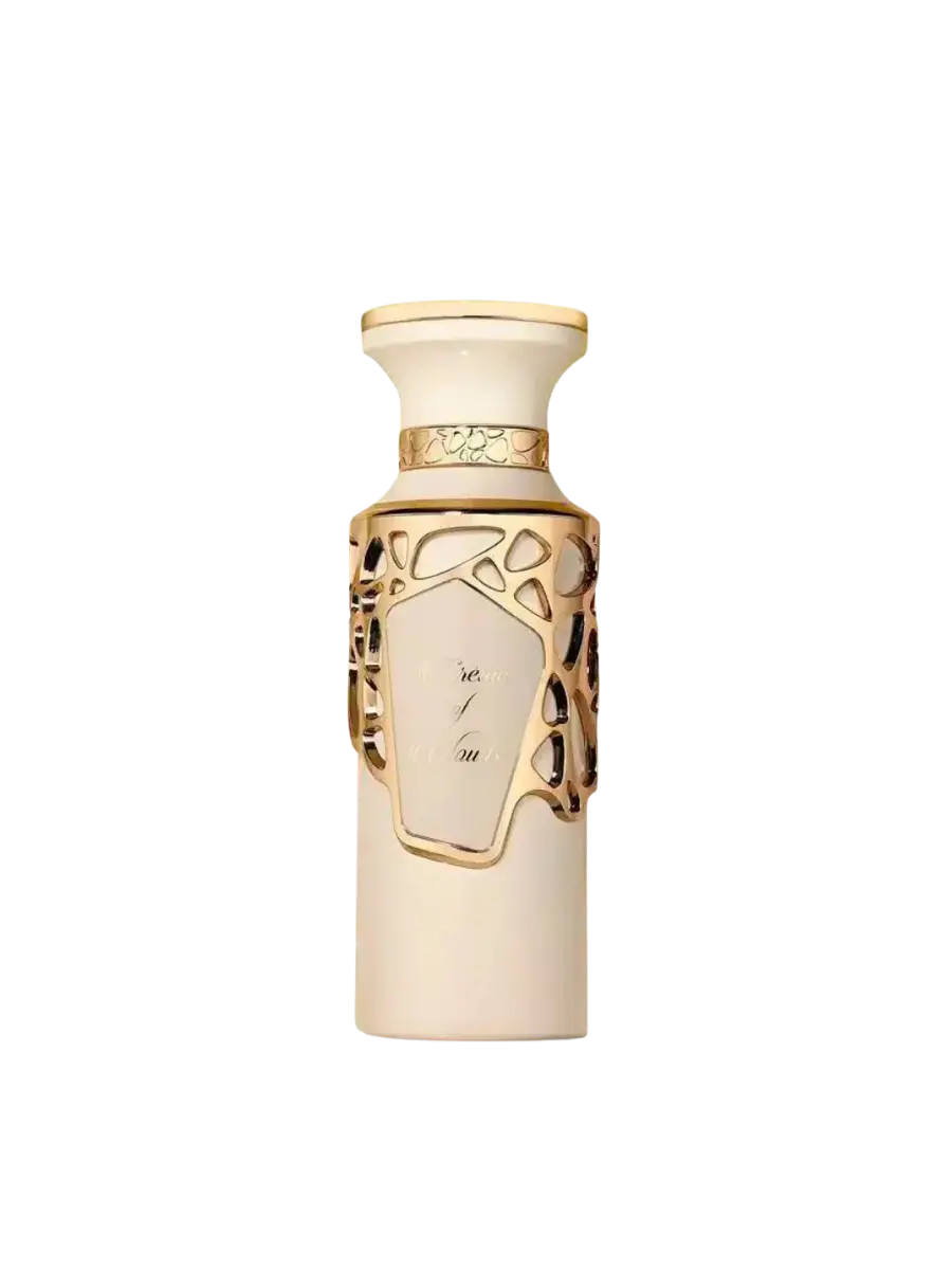 Parfymeflasken til Fragrance World Creme of Clouds Parfyme