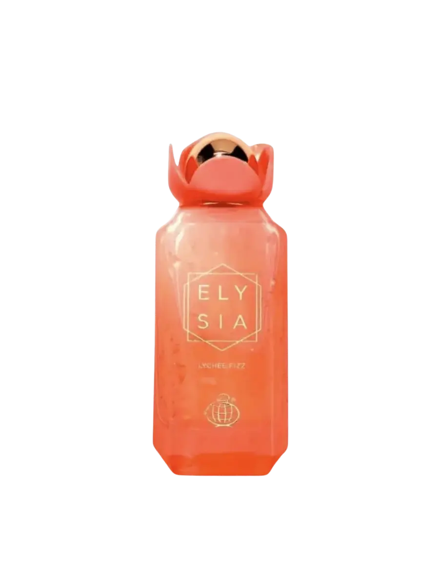 Parfymeflasken til Fragrance World Elysia Lychee Fizz Parfyme