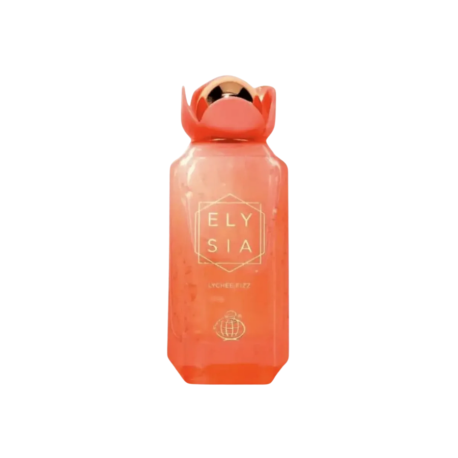 Parfymeflasken til Fragrance World Elysia Lychee Fizz Parfyme