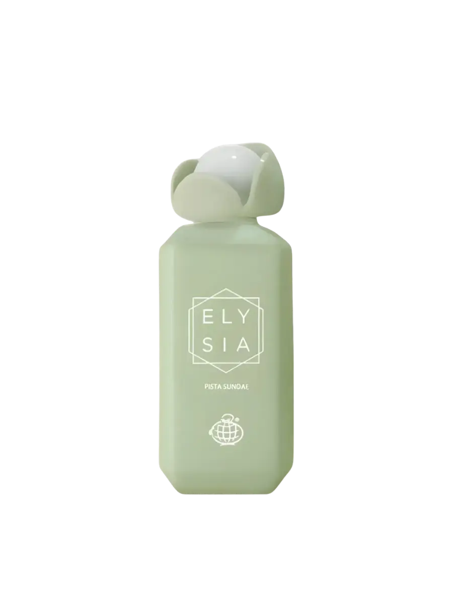 Parfymeflasken til Fragrance World Elysia Pista Sundae Parfyme