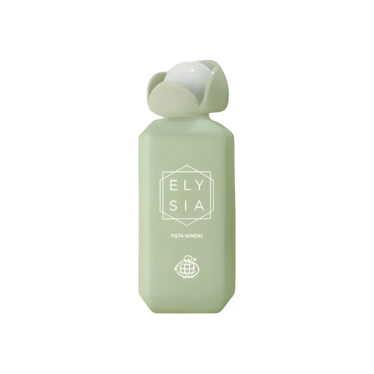 Parfymeflasken til Fragrance World Elysia Pista Sundae Parfyme