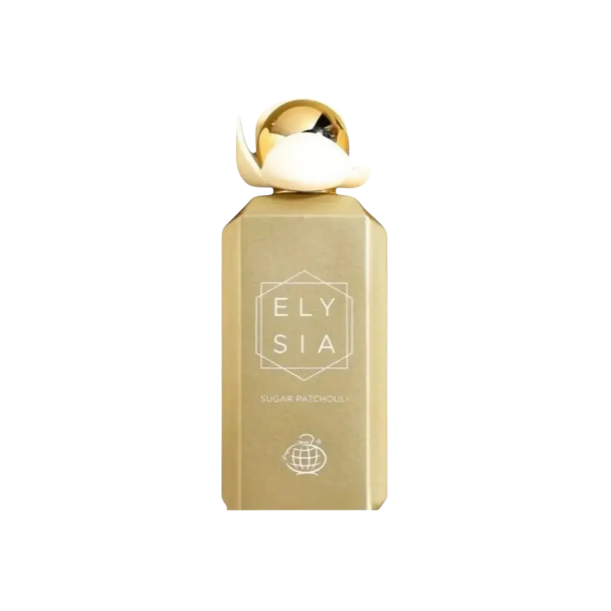 Parfymeflasken til Fragrance World Elysia Sugar Patchouli Parfyme