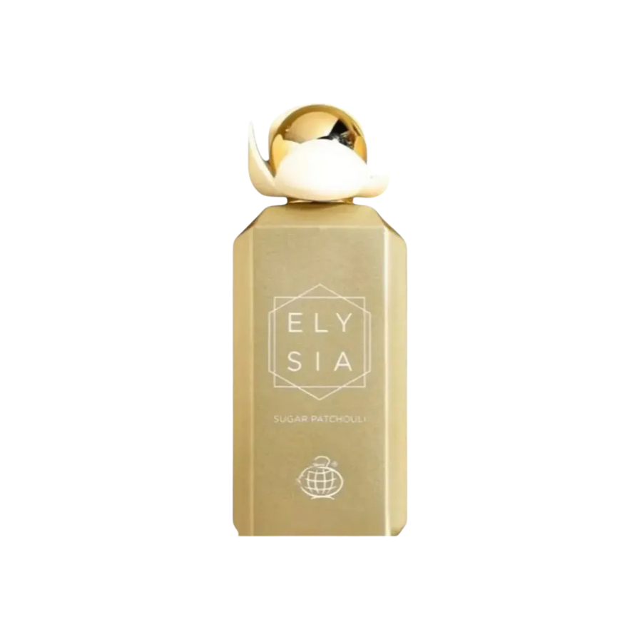 Parfymeflasken til Fragrance World Elysia Sugar Patchouli Parfyme