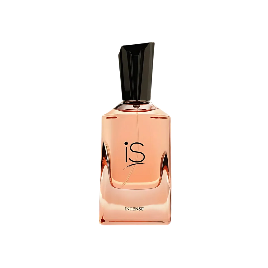 Parfymeflasken til Fragrance World IS Intense Parfyme