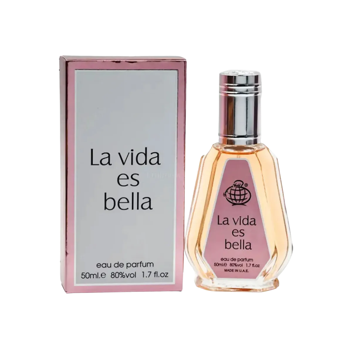 Parfymeflasken til Fragrance World La Vida Es Bella 50ml Parfyme