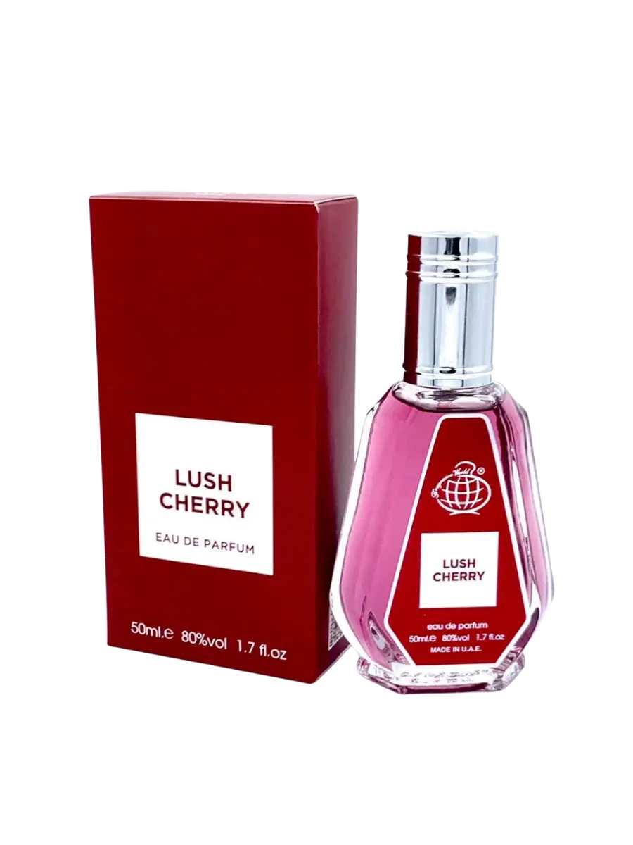 Parfymeflasken til Fragrance World Lush Cherry 50ml Parfyme