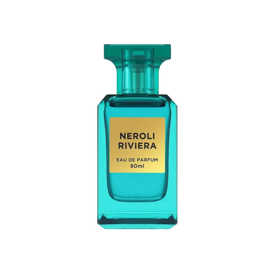 Parfymeflasken til Fragrance World Neroli Riviera Parfyme