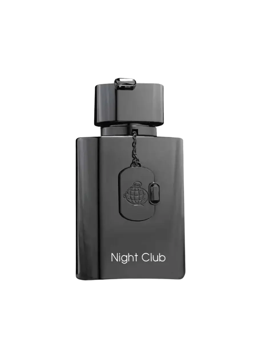 Parfymeflasken til Fragrance World Night Club Parfyme