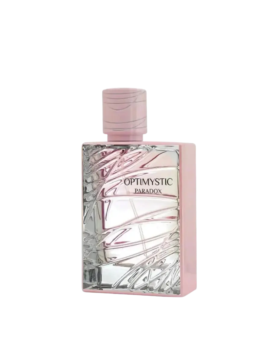 Parfymeflasken til Fragrance World Optimystic Paradox Parfyme
