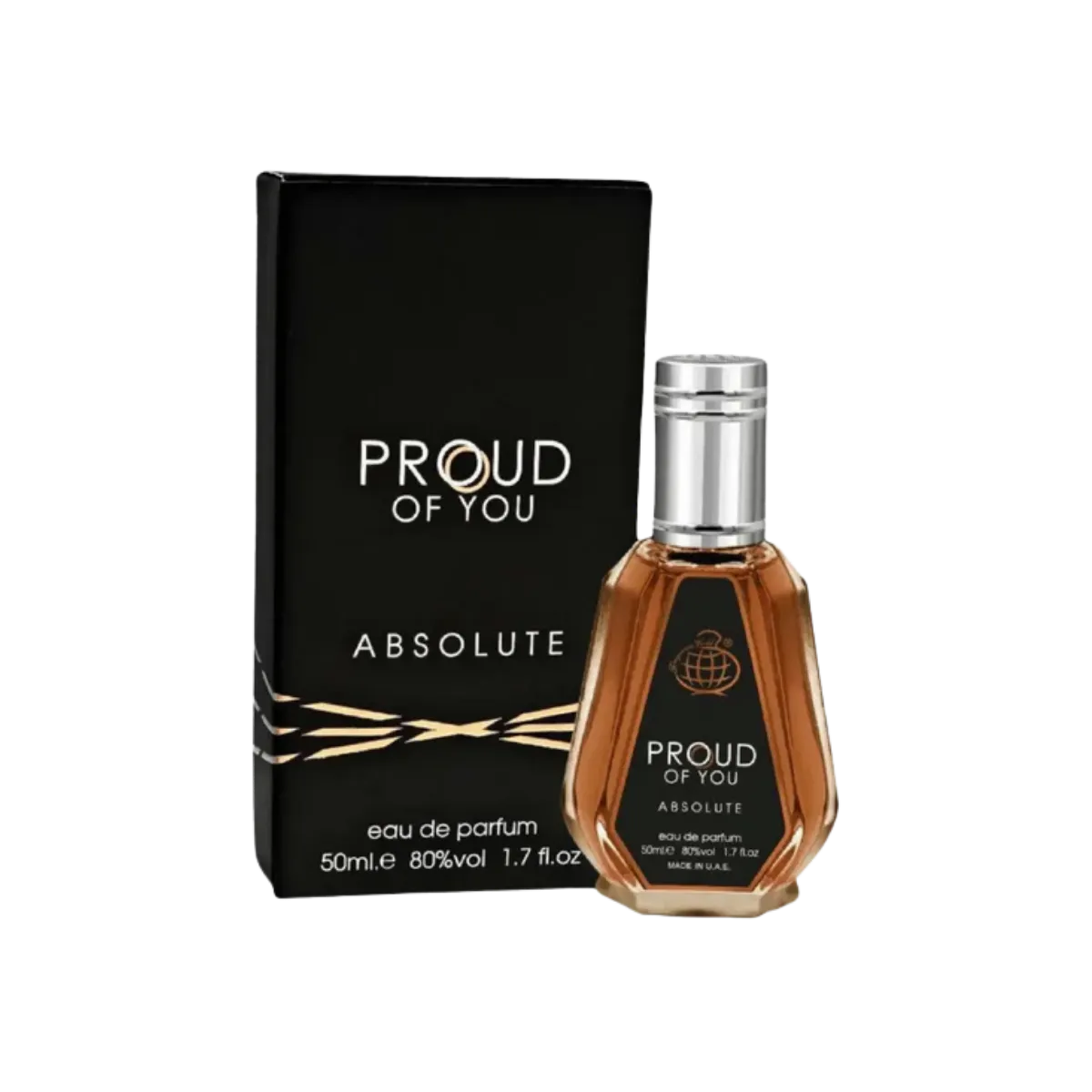 Parfymeflasken til Fragrance World Proud Of You Absolute 50ml Parfyme