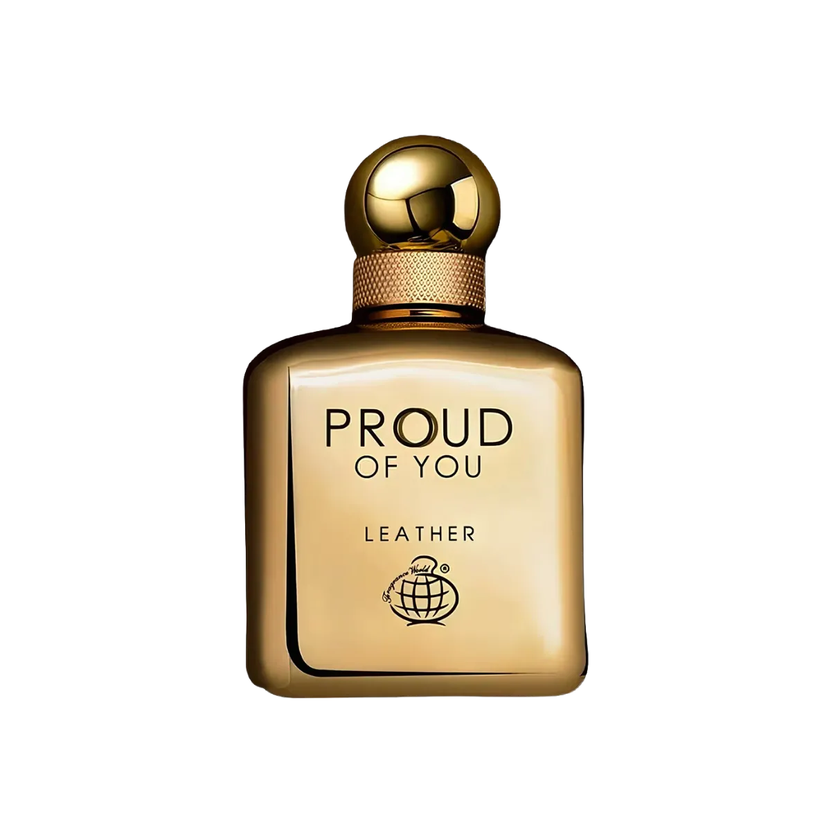 Parfymeflasken til Fragrance World Proud Of You Leather Parfyme