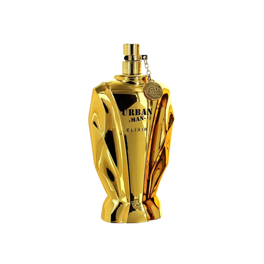 Parfymeflasken til Fragrance World Urban Man Elixir Parfyme