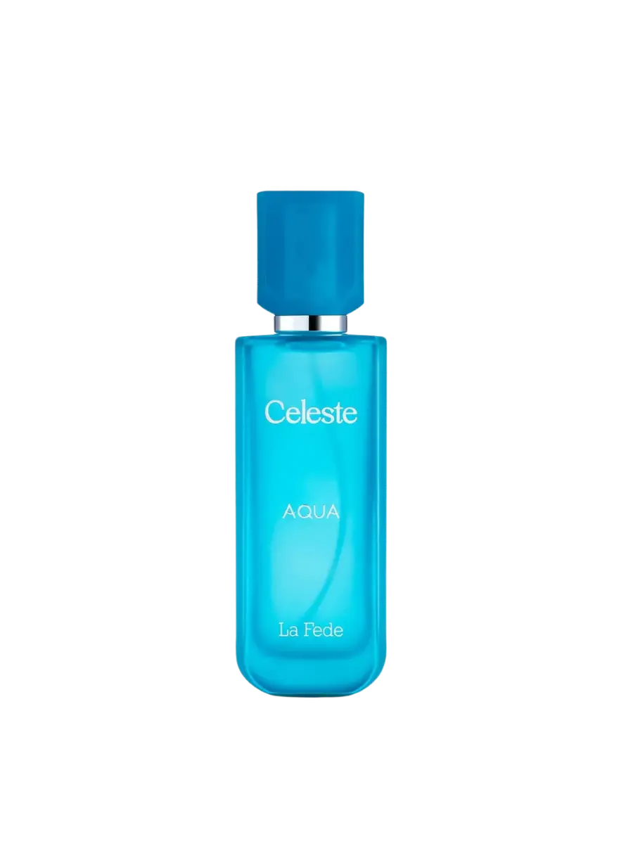 Parfymeflasken til Khadlaj La Fede Celeste Aqua Parfyme