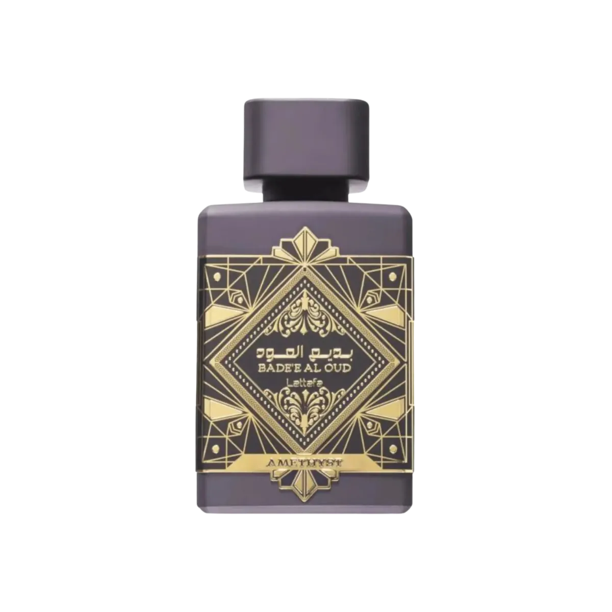 Parfymeflasken til Lattafa Badee Al Oud Amethyst Parfyme