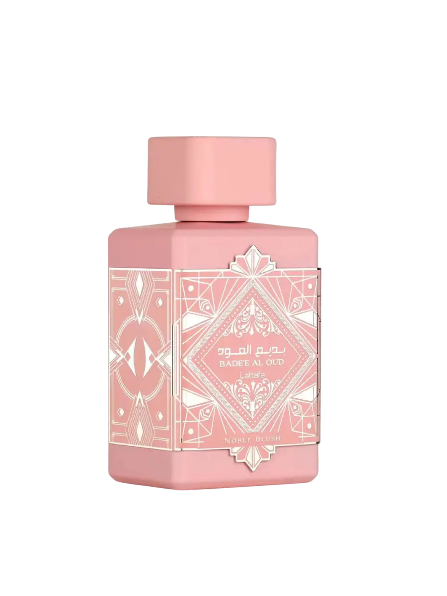 Parfymeflasken til Lattafa Badee Al Oud Noble Blush Parfyme