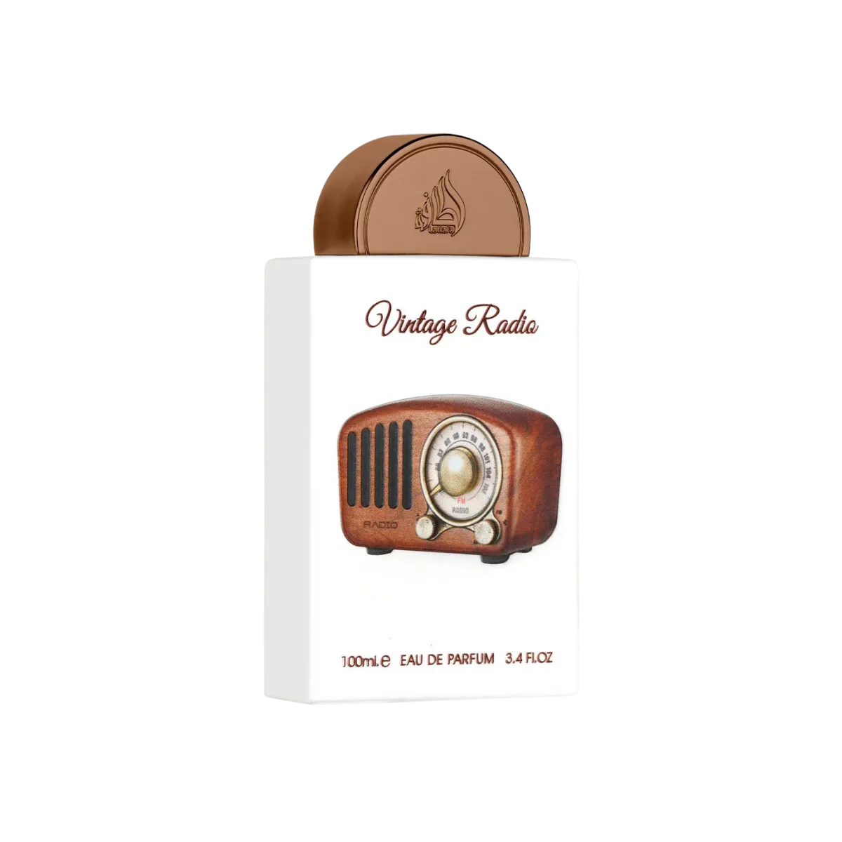 Parfymeflasken til Lattafa Vintage Radio Parfyme