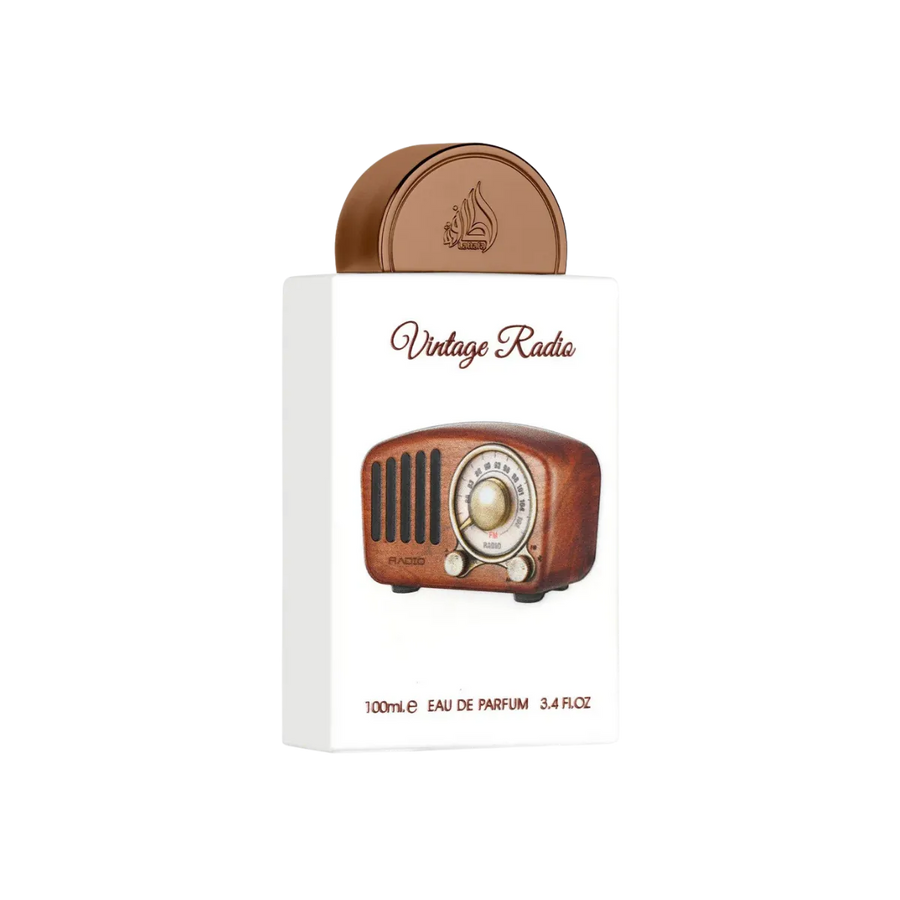 Parfymeflasken til Lattafa Vintage Radio Parfyme