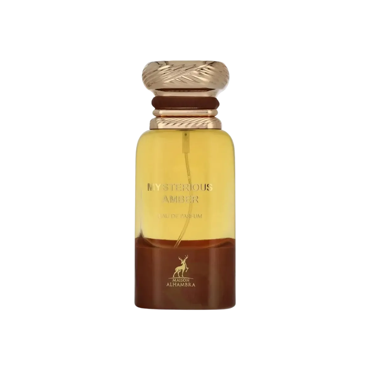 Parfymeflasken til Maison Alhambra Mysterious Amber Parfyme