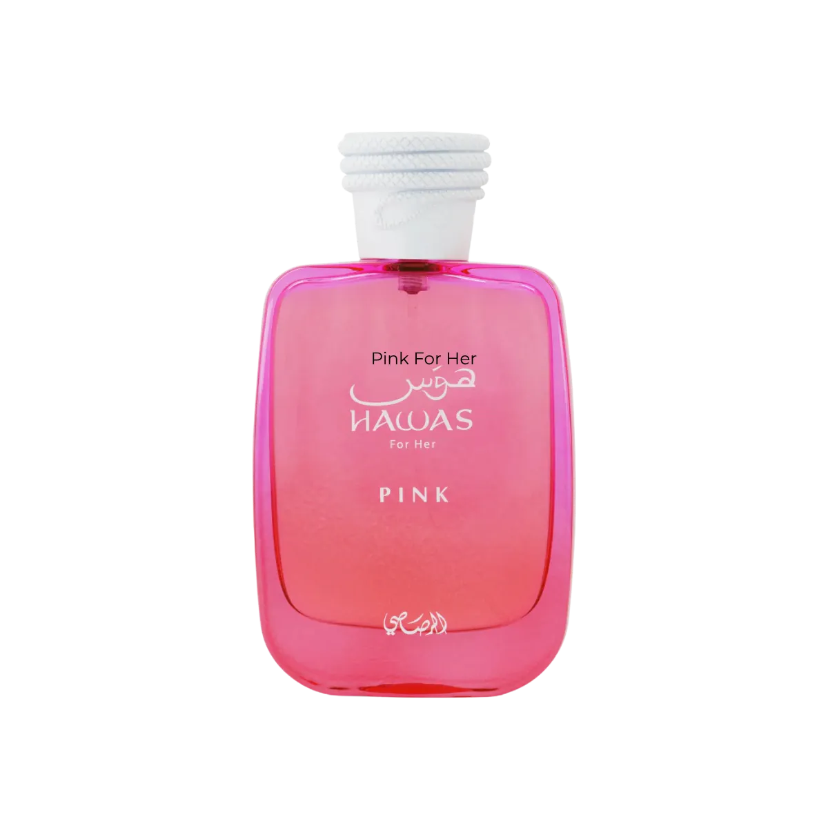 Parfymeflasken til RASASI Hawas Pink For Her Parfyme