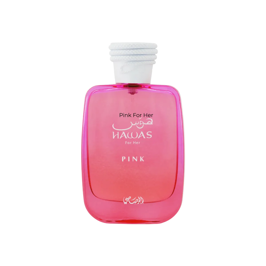 Parfymeflasken til RASASI Hawas Pink For Her Parfyme