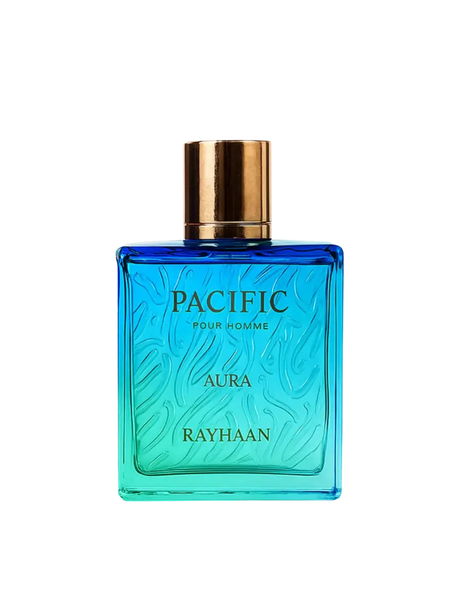 Parfymeflasken til Rayhaan Pacific Aura Parfyme