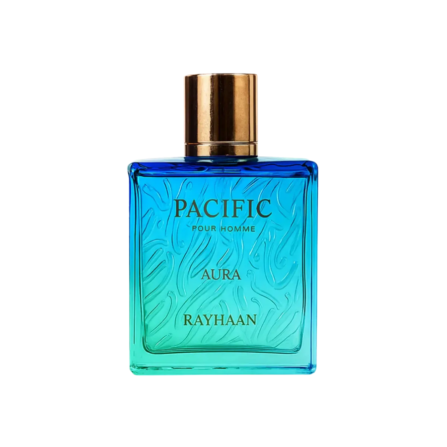Parfymeflasken til Rayhaan Pacific Aura Parfyme