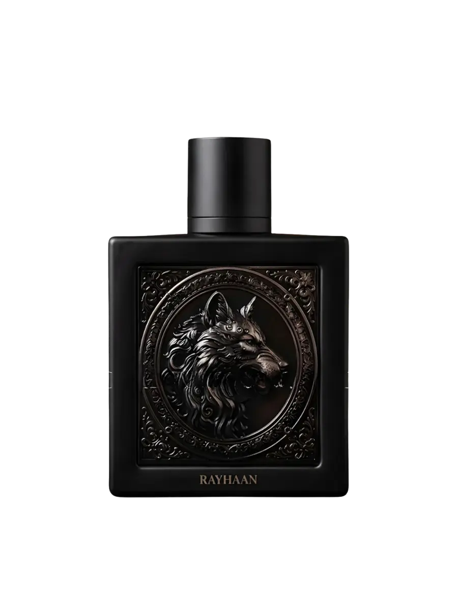 Parfymeflasken til Rayhaan Wolf Parfyme